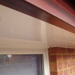 White uPVC soffit board