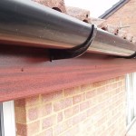 Woodgrain mahogany effect uPVC fascia board