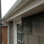 Fascia Vented Soffit & White Square Gutter