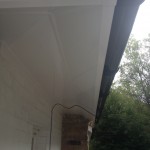 Black Deepflow Gutter White Soffit on Angle