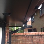 Black Soffit with Disc Vent