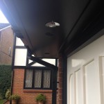 Black fascia Soffit& Ogee Gutter with Square Black Pipe