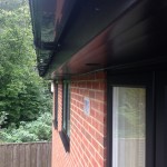 Black fascia and black soffit with Black Ogee Gutter
