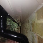 Black round offset White Plain Soffit