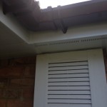 Int Corner T&G, White Vented Soffit Brown Square Gutter