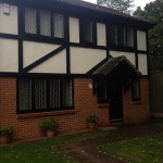 Ogee Gutter with Black Fascia and soffit