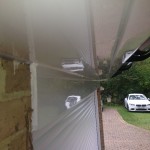 Plain Soffit White Fascia Above Garage