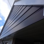 Rosewood Cladding With White Bargeboard