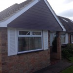 Rosewood Gable end with white bargebaord