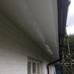 Soffit on Angle with deepflow Black Gutter