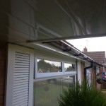 Vented Soffit T&G Soffit Brown Square Gutter