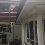 White Angled Soffit White Fascia Deepflow Black Gutter