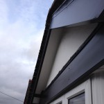 Black Fascia White Soffit Black Board above Window