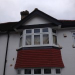 Black Fascia White Soffit Over Bay