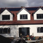 Solar Panel, Artic White & Grey Fascia